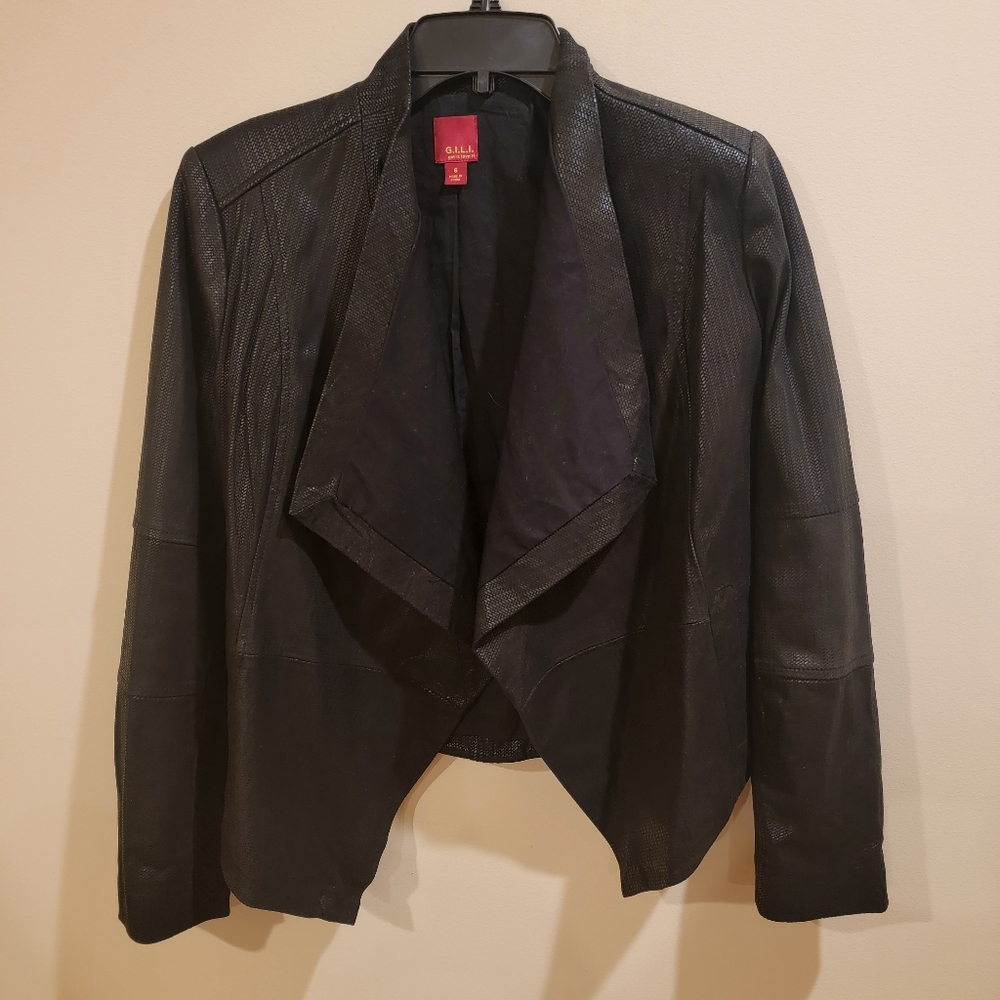G.I.L.I. Black Leather Jacket